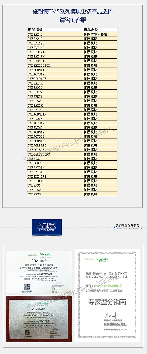 TM5产品系列2021