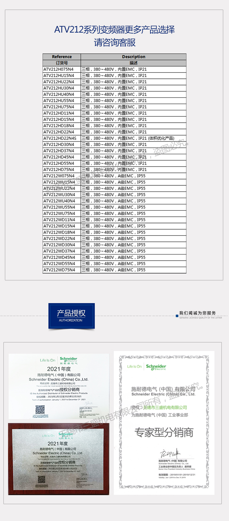 212变频器产品系列2021